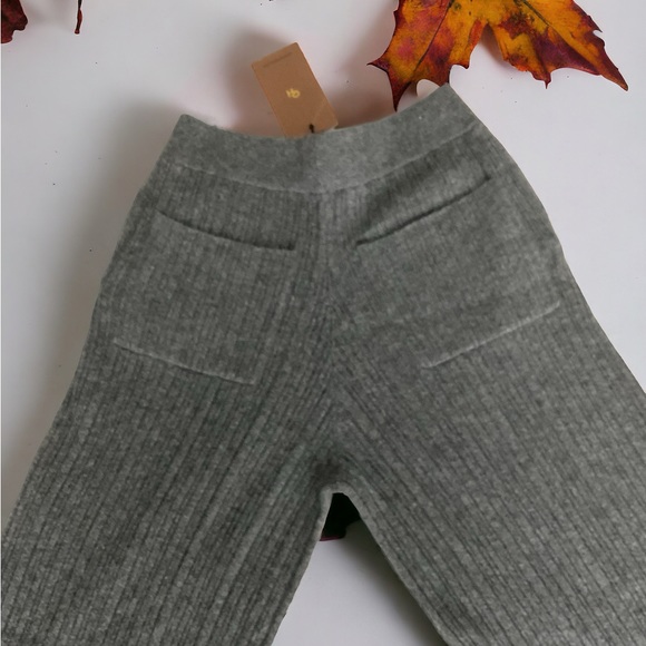 269$ Gentle Herd Women's Wool-Cashmere Wide-Leg Ribbed Pull On Pants Size XS/S - Picture 6 of 10